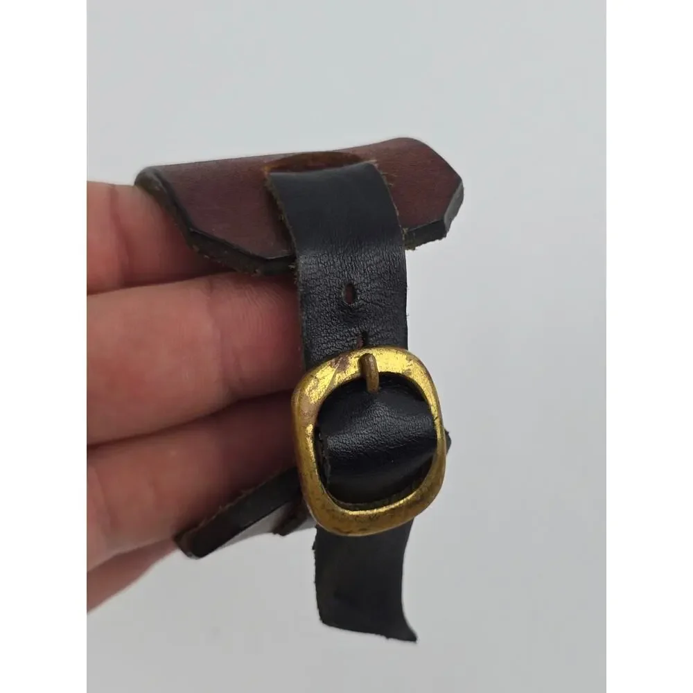 Vintage Spiro Agnew Mechanical Watch w/ Leather wrap wrist bracelet not working